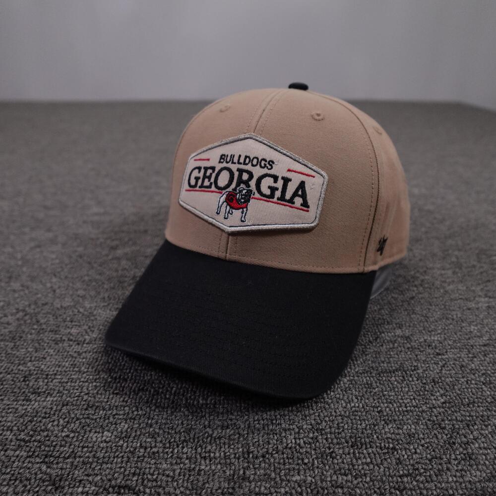 Georgia Bulldogs Hat Cap Snap Back Mens One Size Beige Black NCAA Football '47